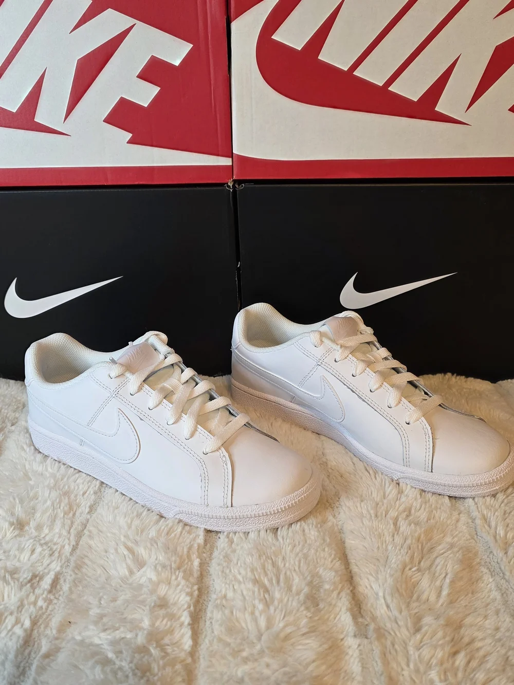 Nike All-White Low Top Sneakers